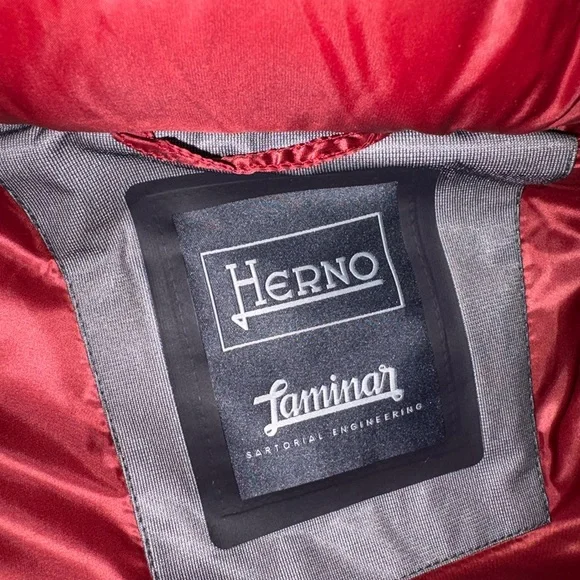 Herno Red Puffer Jacket - Picture 4 of 5